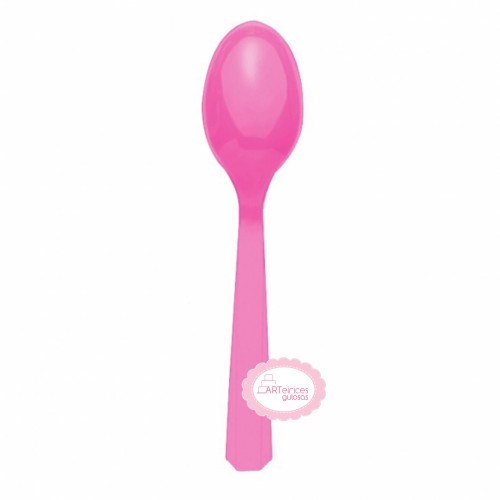 Colheres Reutilizáveis Rosa